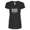 Women's Poly-Rich V-Neck T-Shirt Thumbnail